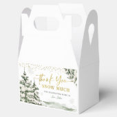 Kerstmis Onederland Winterbos Eerste Verjaardag Bedankdoosjes (Geopend)