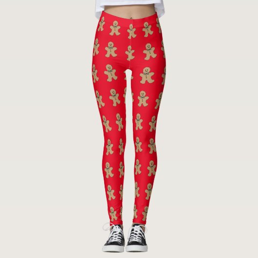 Kerstmis, ontbijtkoek, leggings (Voorkant)
