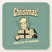 Kerstmis: Ontdek mijn pakket Kartonnen Onderzetters (Voorkant)