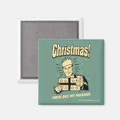 Kerstmis: Ontdek mijn pakket Magneet (Voorkant / Achterkant)