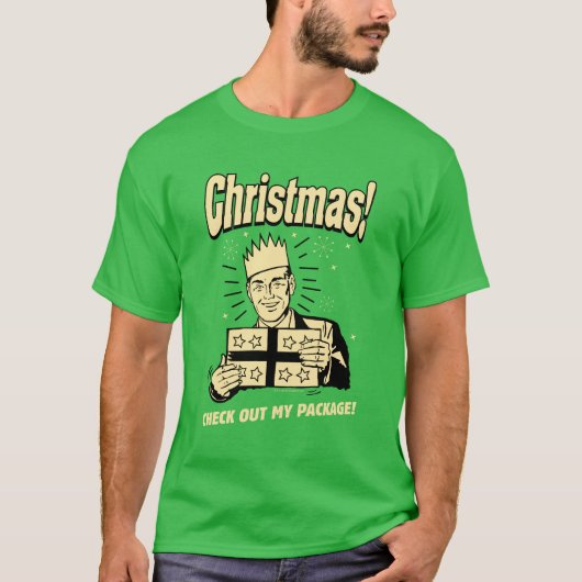 Kerstmis: Ontdek mijn pakket T-shirt (Voorkant)