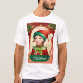 Kerstmis ontwerp met Elf & Sinterklaas T-shirt (Voorkant)