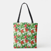 Kerstmis Ontwerp op Canvas tas (Achterkant)