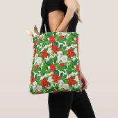 Kerstmis Ontwerp op Canvas tas (Dichtbij)