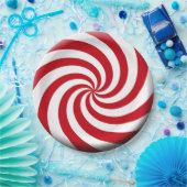 Kerstmis Ontwerp Red White Holiday Colour Papieren Bordje (Feest)