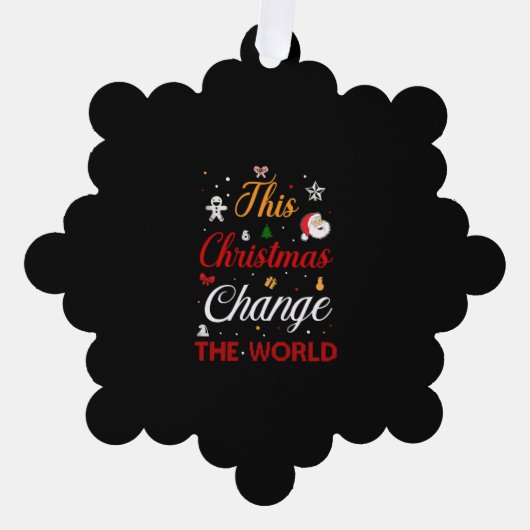 Kerstmis ontwerp te koop. ornament kaart (Voorkant)