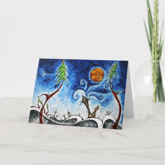 Kerstmis - Ontwerp van het originele Kunstontwerp Feestdagen Kaart (Voorkant)