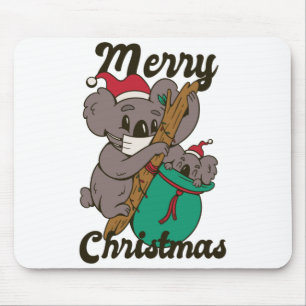 Kerstmis ontwerp voor Koala Moeder Muismat