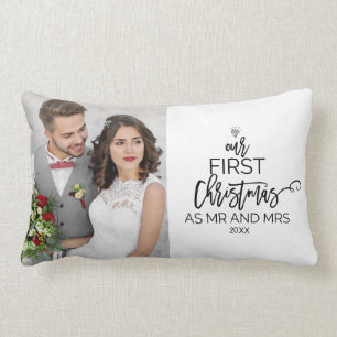 Kerstmis Onze eerste Kerstmis als Mr en Mrs. Kussen
