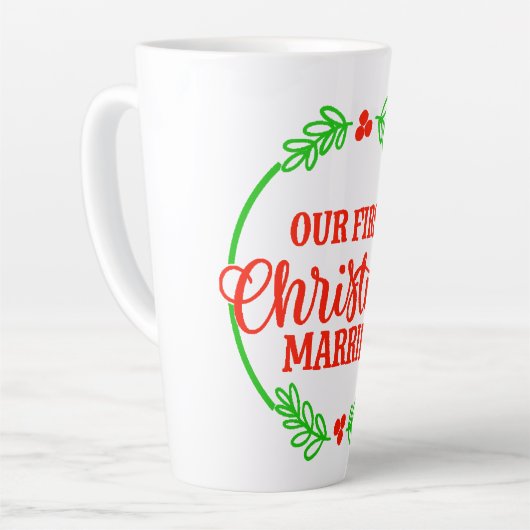 Kerstmis Onze eerste Kerstmis Getrouwde Mokken (Linkerhoek)