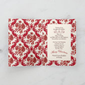 Kerstmis - onze speciale vrienden - Gift - Red Rib Feestdagen Kaart (Binnen)