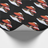 Kerstmis: Oorspronkelijke kunst: Paddenstoelen, Ho Cadeaupapier (Hoek)