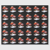 Kerstmis: Oorspronkelijke kunst: Paddenstoelen, Ho Cadeaupapier (Vlak)