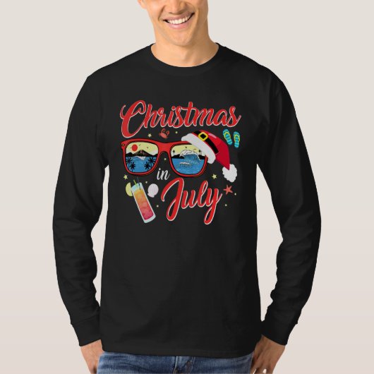 Kerstmis op 1 juli t-shirt (Voorkant)
