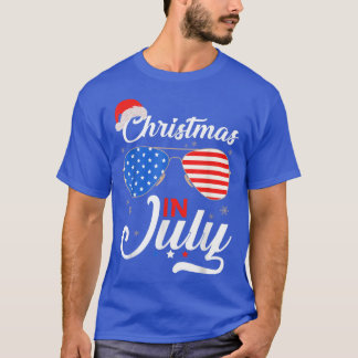 Kerstmis op 4 juli elke zomer van de maand C T-shirt