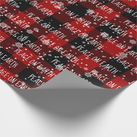 Kerstmis op AARDE Tekst Cadeaupapier (Hoek)