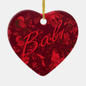 Kerstmis op Bali Batik 1 Keramisch Ornament (Voorkant)