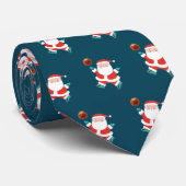 Kerstmis op Basketball Stropdas (Opgerold)