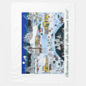 Kerstmis op Black Butte Resort Fleece Blanket (Voorkant)