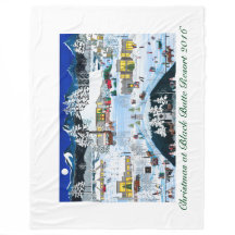 Kerstmis op Black Butte Resort Fleece Blanket