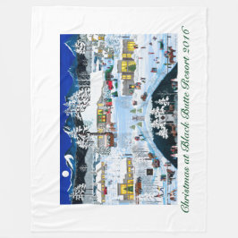 Kerstmis op Black Butte Resort Fleece Blanket