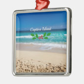 Kerstmis op Captiva Island, Florida Metalen Ornament (Links)