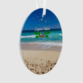 Kerstmis op Captiva Island, Florida Ornament (voorkant)