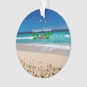 Kerstmis op Captiva Island, Florida Ornament (voorkant)