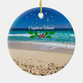 Kerstmis op Captiva Island, Florida Ornament (Achterkant)