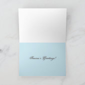 Kerstmis op de Beaverhead Rivier, Montana Feestdagen Kaart (Binnen)