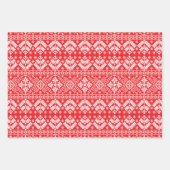 Kerstmis op de groene en blauwe winterbeurs inpakpapier vel (Voorkant)