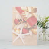 Kerstmis op de kledingfabriek briefpapier (Staand voorkant)