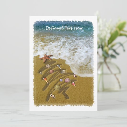 Kerstmis op de kust kaart (Staand voorkant)
