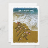 Kerstmis op de kust kaart (Voorkant / Achterkant)