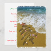 Kerstmis op de kust kaart (Voorkant / Achterkant)