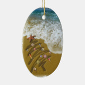 Kerstmis op de kust keramisch ornament (Rechts)