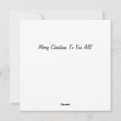 Kerstmis op de maankaart feestdagenkaart (Achterkant)