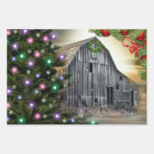 Kerstmis op de muur inpakpapier vel (Voorkant 2)