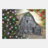 Kerstmis op de muur inpakpapier vel (Voorkant)