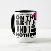 Kerstmis op de Naughty List-Mok Mok (Voorkant links)