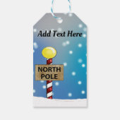 Kerstmis op de Noordpool Cadeaulabel (Achterkant)