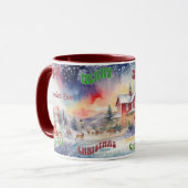 Kerstmis op de Noordpool Gepersonaliseerd Mok (Voorkant links)