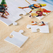 Kerstmis op de Noordpool Legpuzzel (Zijkant)