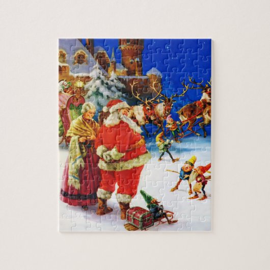 Kerstmis op de Noordpool Legpuzzel (Verticaal)