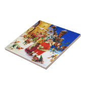 Kerstmis op de Noordpool Tegeltje (Zijkant)