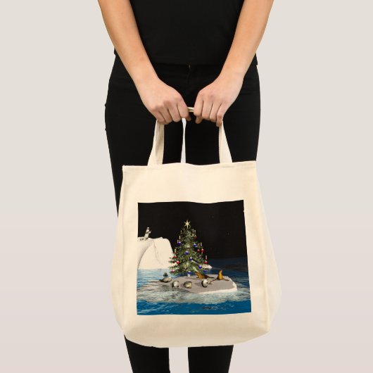 Kerstmis op de Noordpool Tote Bag (Voorkant (product))