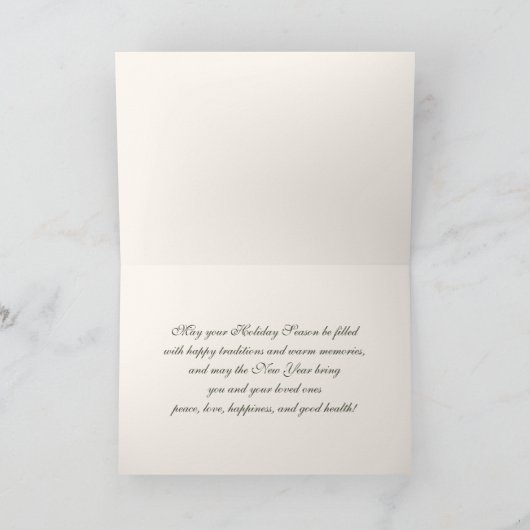  Kerstmis op de Parisiaanse Winterscène Feestdagen Kaart (Binnen)