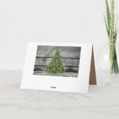 Kerstmis op de Ranch Feestdagen Kaart (Achterkant)