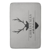 Kerstmis op de... Roestland, bosgebied, vlek Badmat (Voorkant Verticaal)