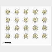 Kerstmis op de stoute lijst van Sinterklaas Ronde Sticker (Vel)